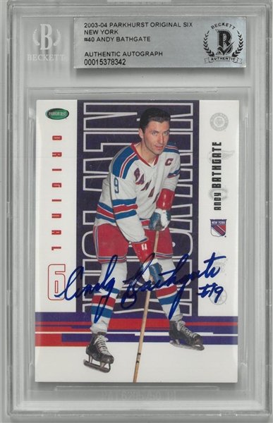 Andy Bathgate Autographed 2003 Parkhurst