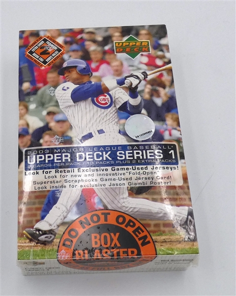 2003 Upper Deck Baseball Blaster Box