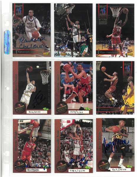 Basketball Autographed Card Lot