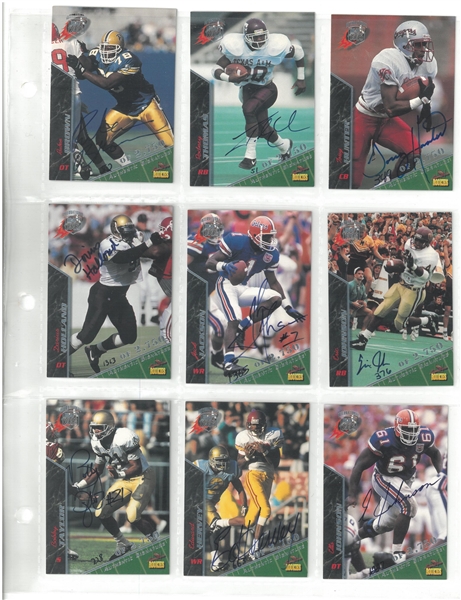 Football Autographed Draft Picks Lot