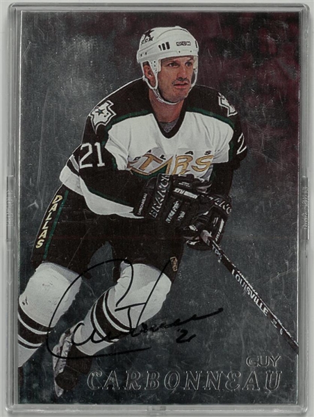 Guy Carbonneau Autographed 1998 Be a Player