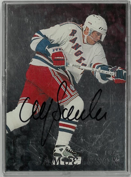 Ulf Samuelsson Autographed 1998 Be a Player