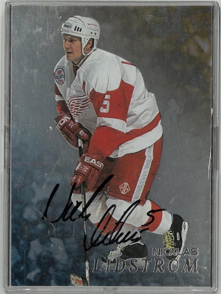 Nick Lidstrom Autographed 1998 Be a Player