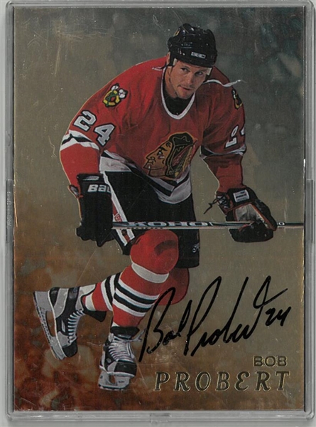 Bob Probert Autographed 1998 Be A Player