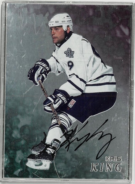 Kris King Autographed 1998 Be a Player