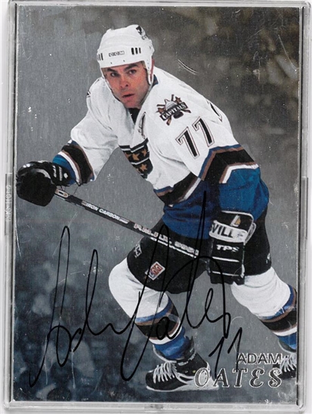 Adam Oates Autographed 1998 Be a Player