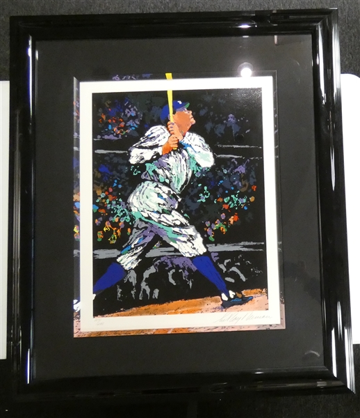 "The Babe" by Leroy Nieman Babe Ruth Framed Lithograph