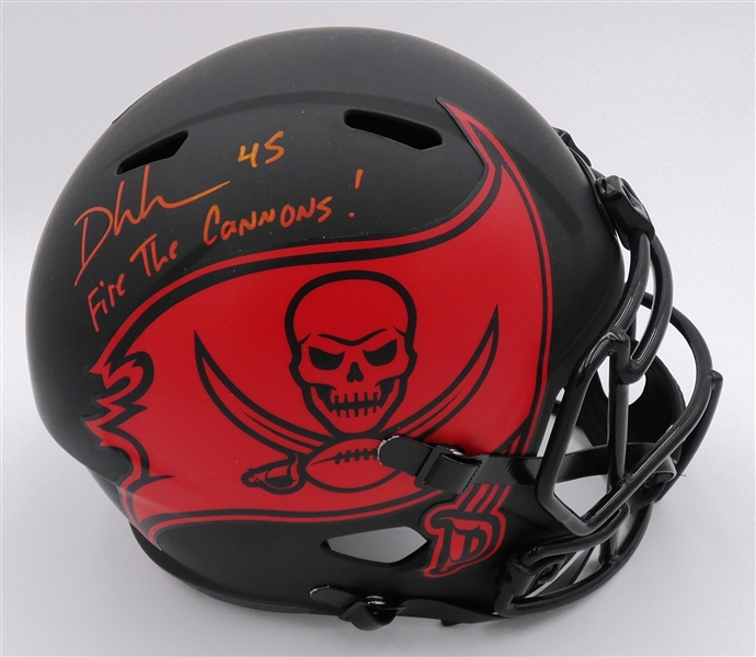 Devon White Autographed Buccaneers Full Size Replica Helmet