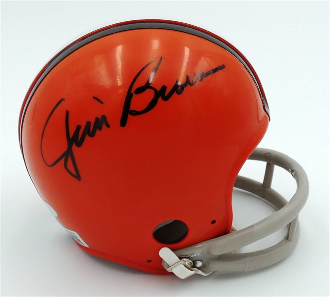 Jim Brown Autographed Browns Mini Helmet