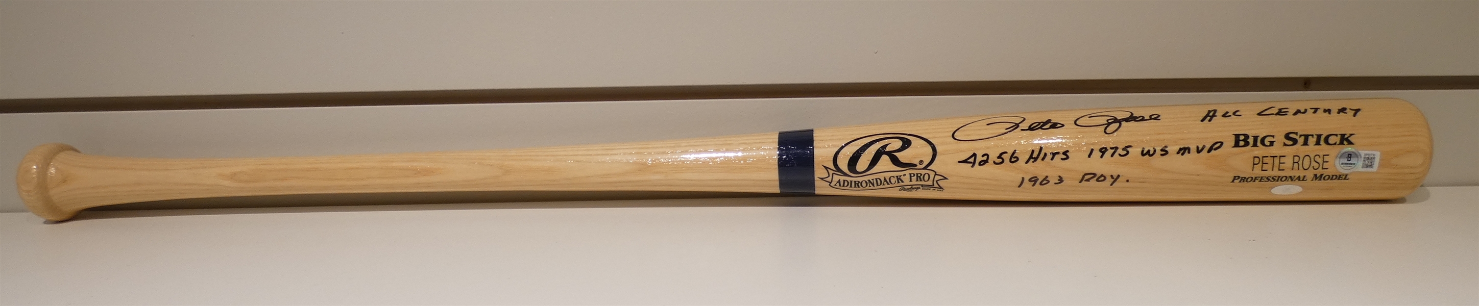 Pete Rose Multi Inscribed Autographed Bat