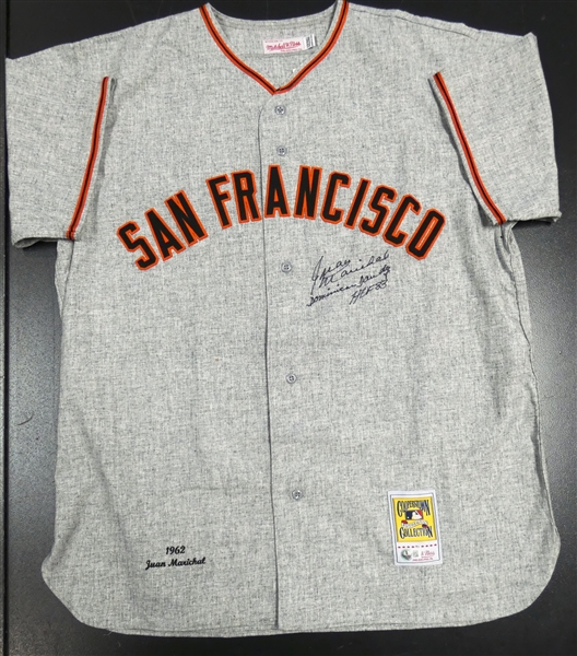 Juan Marichal Autographed 1962 Giants Mitchell & Ness Jersey