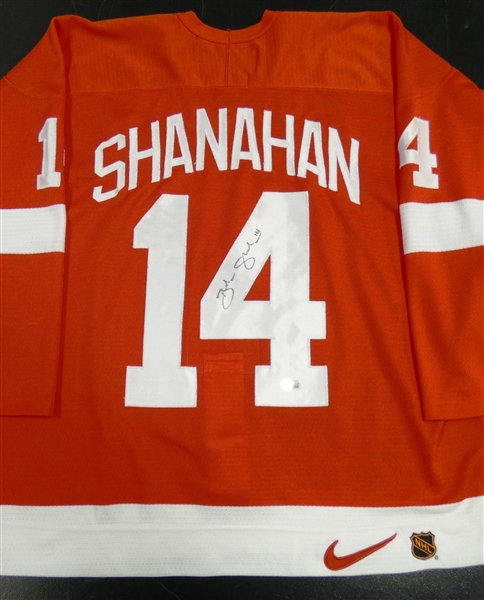 Brendan Shanahan Autographed Nike Red Wings Authentic Jersey