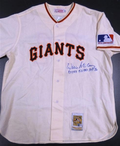 Willie McCovey Autographed Giants Mitchell & Ness Authentic Jersey