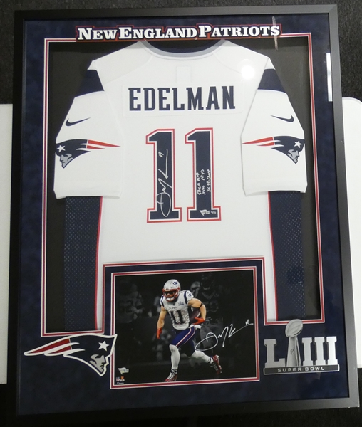 Julian Edelman Autographed Jersey & Photo (Pick up Only)