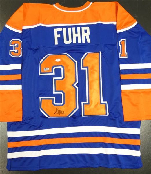 Grant Fuhr Autographed Custom Jersey