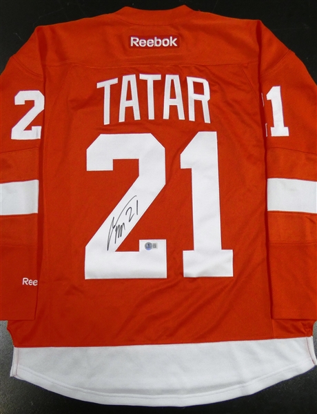 Tomas Tatar Autographed Red Wings Jersey