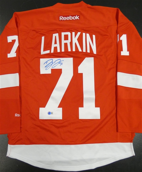 Dylan Larkin Autographed Red Wings Jersey