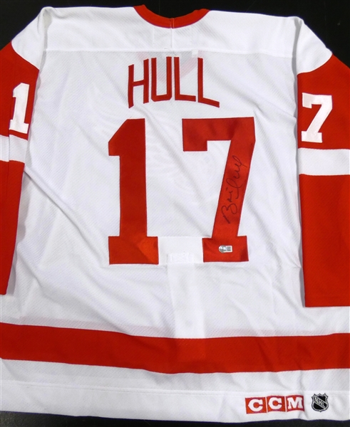 Brett Hull Autographed Red Wings Authentic CCM Jersey