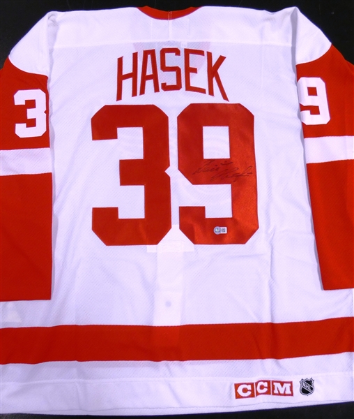 Dominik Hasek Autographed Red Wings CCM Authentic Jersey