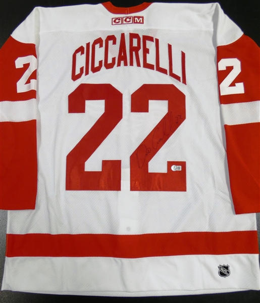 Dino Ciccarelli Autographed Red Wings CCM Authentic Jersey