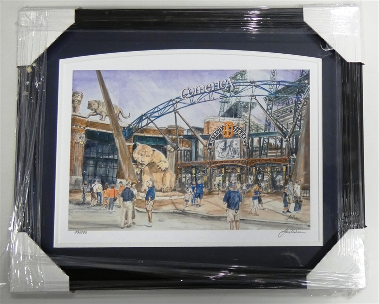 Comerica Park 18x23 Lithograph