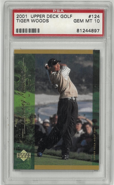 Tiger Woods PSA 10 2001 Upper Deck #124