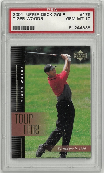 Tiger Woods PSA 10 2001 Upper Deck #176