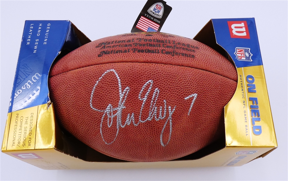 John Elway Autographed Official NFL Football