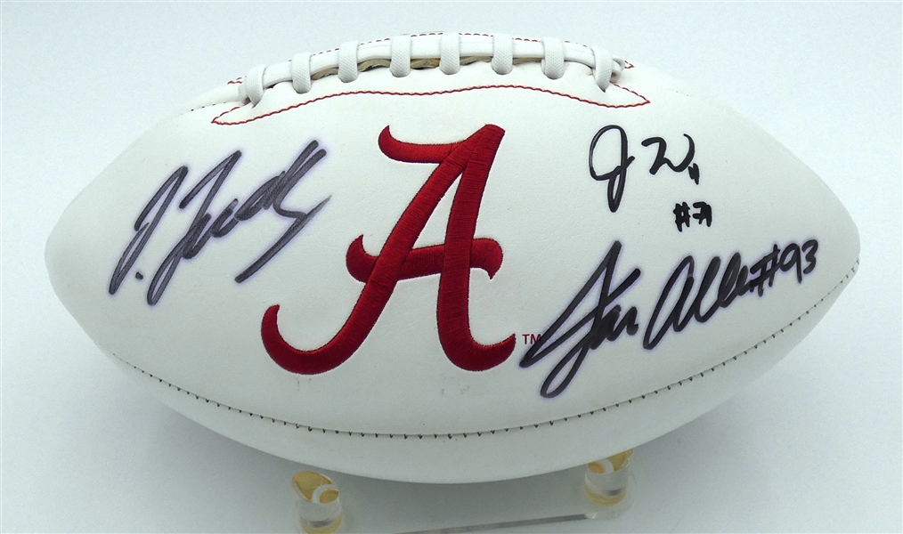 Alabama Football Signed by Jerry Jeudy, Jedrick Willis & Jonathan Allen