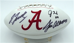 Alabama Football Signed by Jerry Jeudy, Jedrick Willis & Jonathan Allen