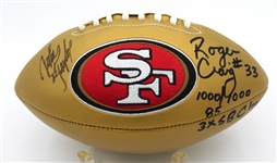 Roger Craig & John Taylor Autographed 49ers Football