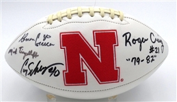 Nebraska Football Signed by Roger Craig, Ahman Green, Mick Tingelhoff and Cory Schlesinger