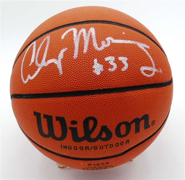 Alonzo Mourning Autographed Basketball