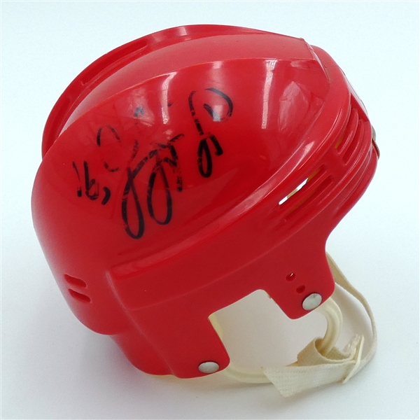 Sergei Fedorov Autographed Red Mini Helmet