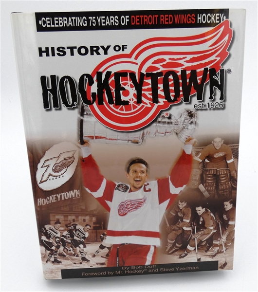 Mickey Redmond Autographed Hockeytown Book