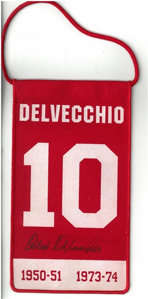 Alex Delvecchio Autographed 5x10 Mini Banner