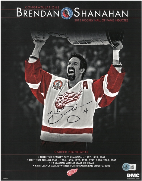 Brendan Shanahan Autographed 11x14