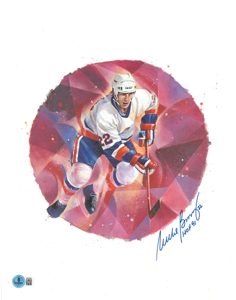 Mike Bossy Autographed 11x14