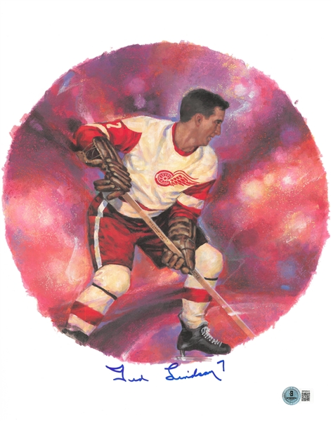 Ted Lindsay Autographed 11x14