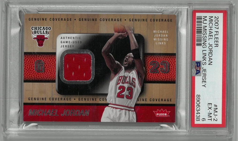 Michael Jordan Game Worn Jersey 2007 Fleer