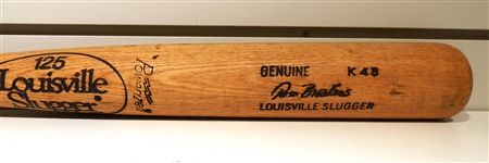 Tom Brookens Game Used Louisville Slugger Bat
