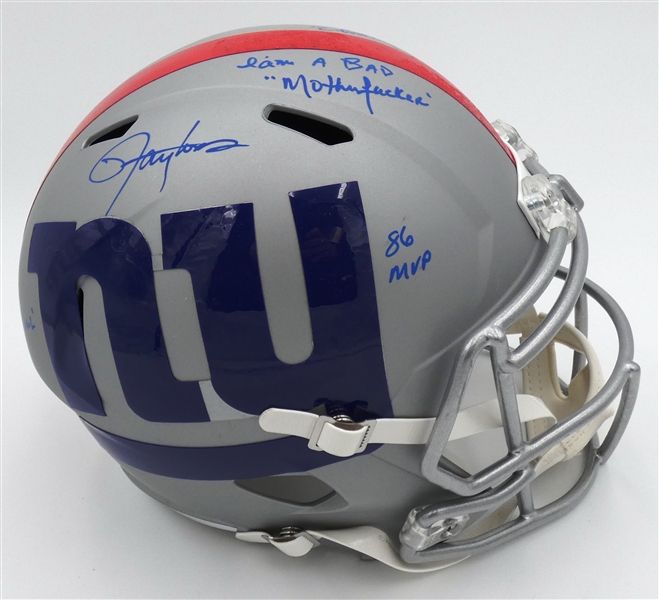 Lawrence Taylor Autographed Giants Full Size Replica Helmet