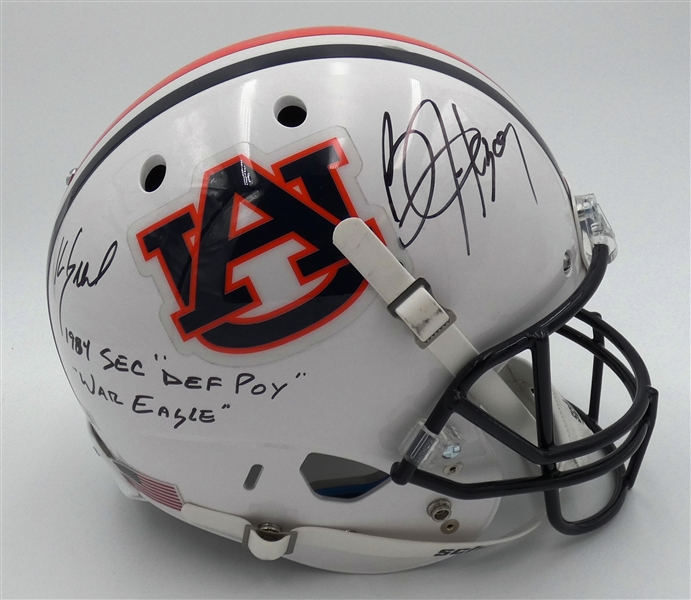 Bo Jackson & Kevin Greene Autographed Auburn Full Size Replica Helmet