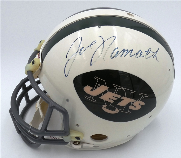 Joe Namath Autographed Jets Full Size Authentic Helmet