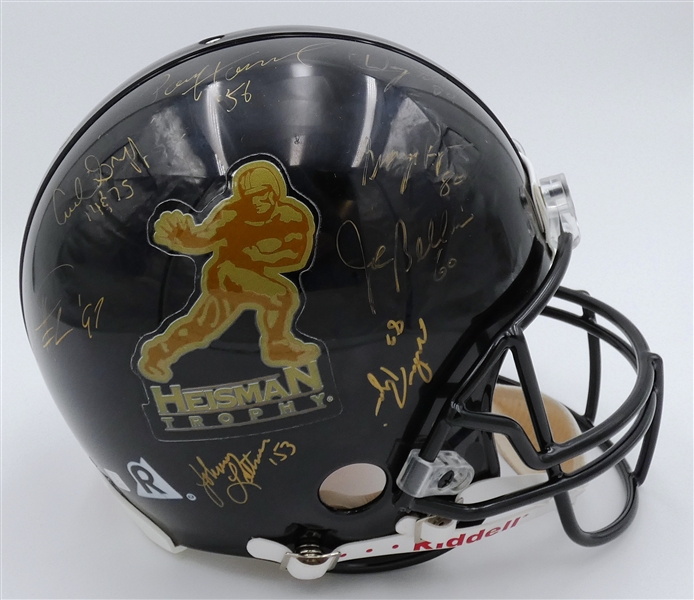 Heisman Full Size Authentic Helmet Signed by 22