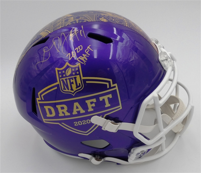 Donovan Peoples-Jones Autographed 2020 Draft Full Size Replica Helmet