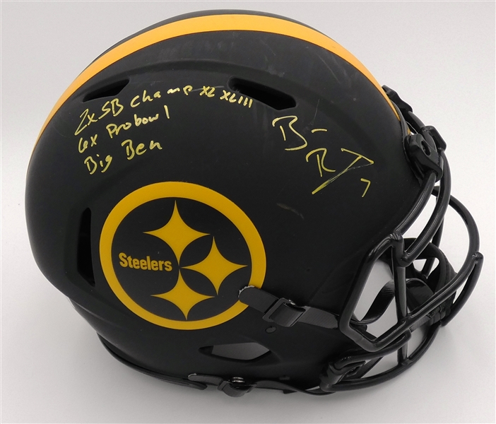 Ben Roethlisberger Autographed Steelers Full Size Authentic Helmet