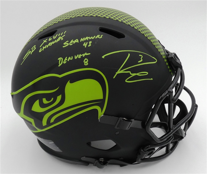 Russell Wilson Autographed Seahawks Full Size Authentic Helmet