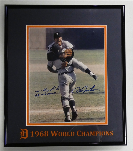 Mickey Lolich & Bill Freehan Autographed Framed 8x10