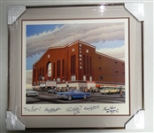 Olympia Litho Signed by 5 HOFers & Framed (Pick up only)